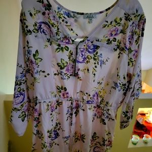 Light pink floral dress